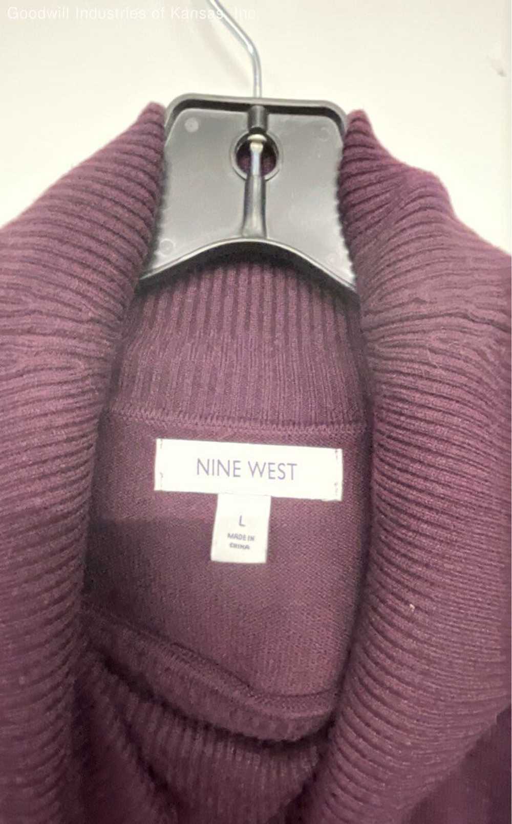 Nine West Plum Sweater Dress - Size L - image 3