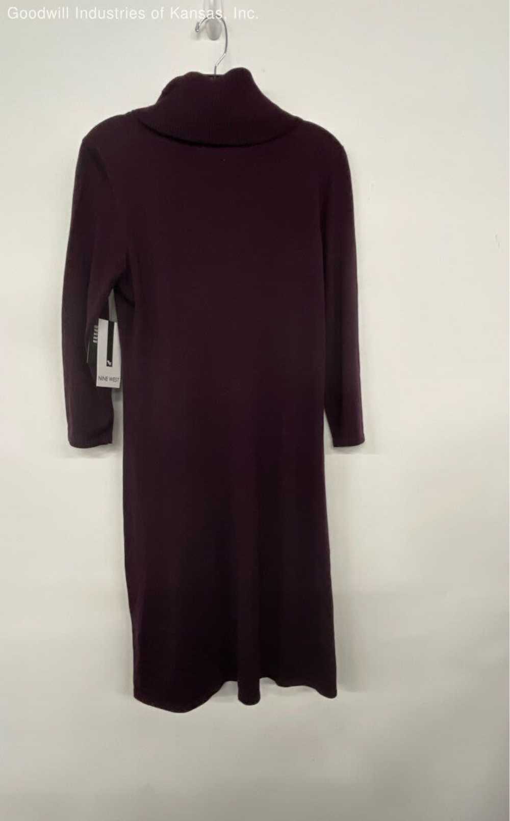 Nine West Plum Sweater Dress - Size L - image 5