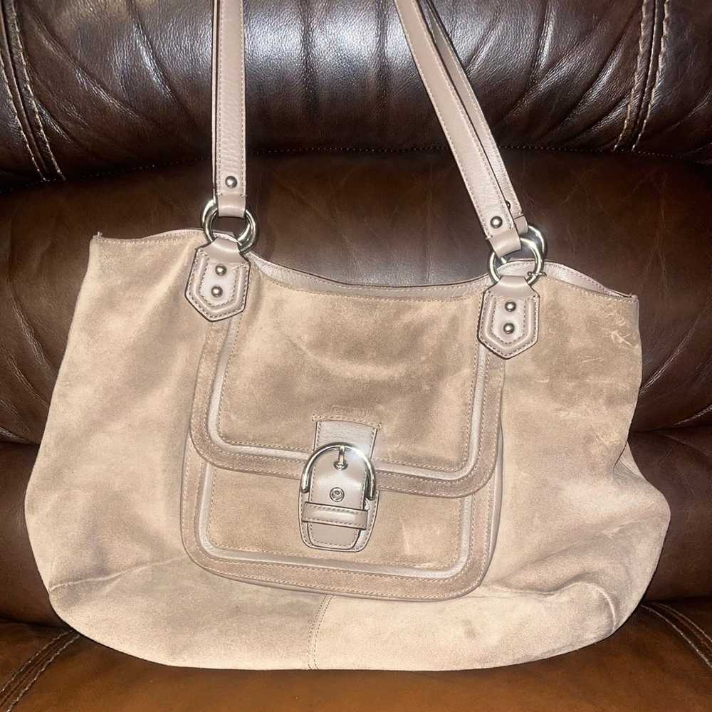 Signature Coach Campbell Belle Satchel Bagon exce… - image 4