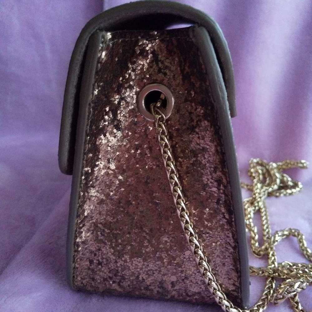 Furla Metropolis Chain Shoulder Bronze Glitter Ch… - image 7