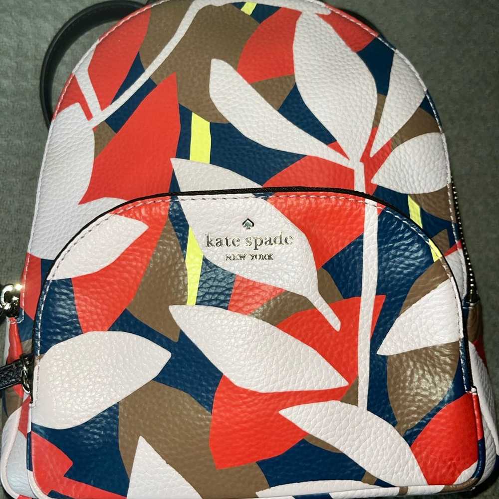 RARE Kate Spade Jackson Tropical Medium Backpack … - image 3