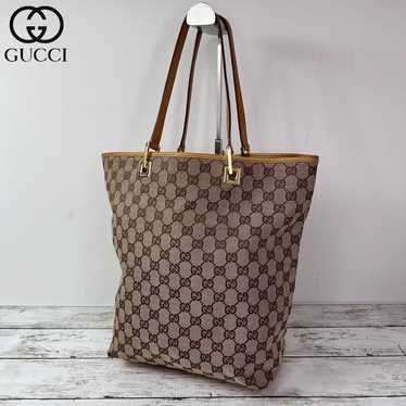 GUCCI tote bag, handbag, shoulder bag GG canvas