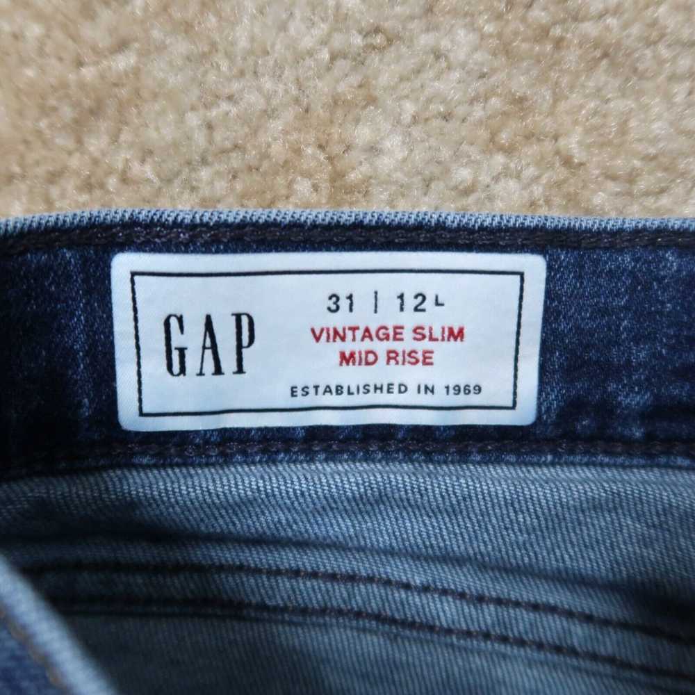 Gap Gap Mid Rise Vintage Slim Jeans Woman Size 12… - image 3