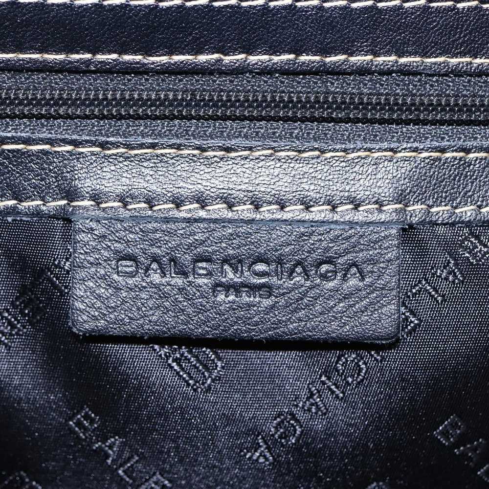 Balenciaga Bb Logo Grey Canvas Handbag (Pre-Owned) - image 7