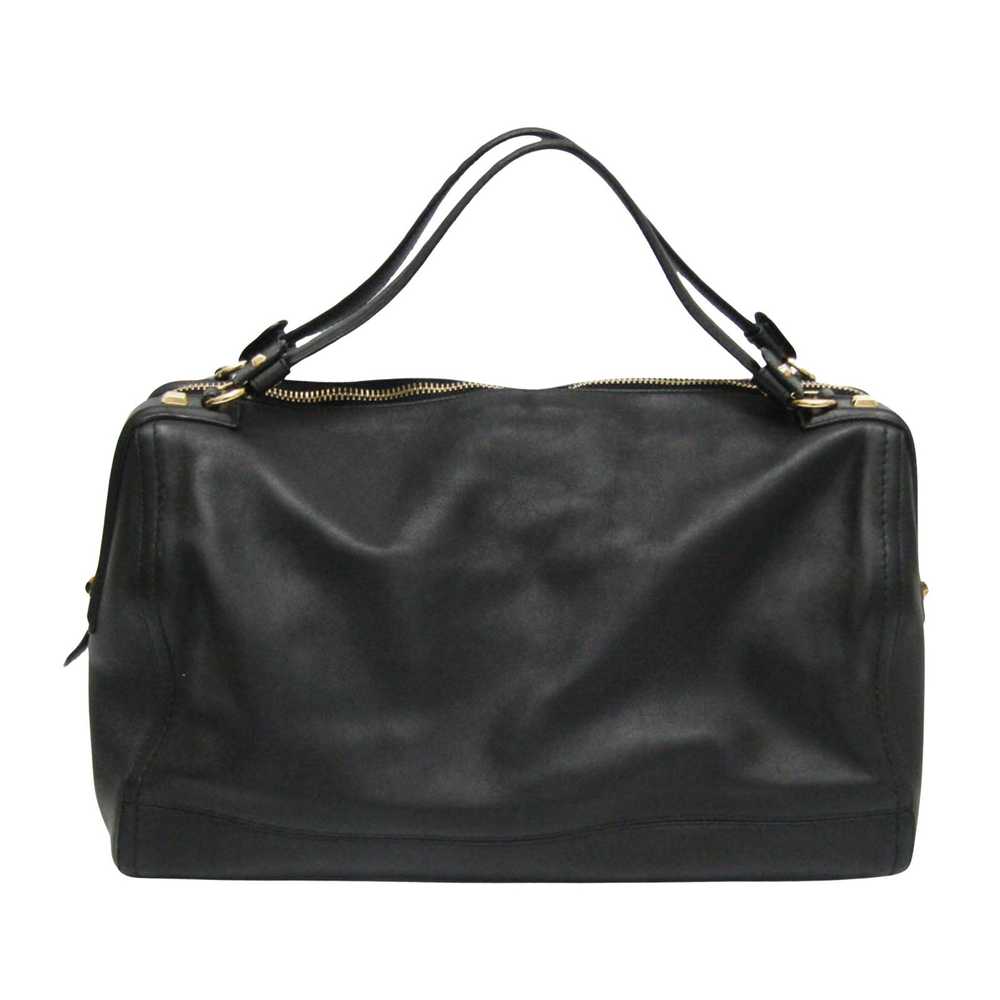 Salvatore Ferragamo Black Leather Handbag (Pre-Ow… - image 1