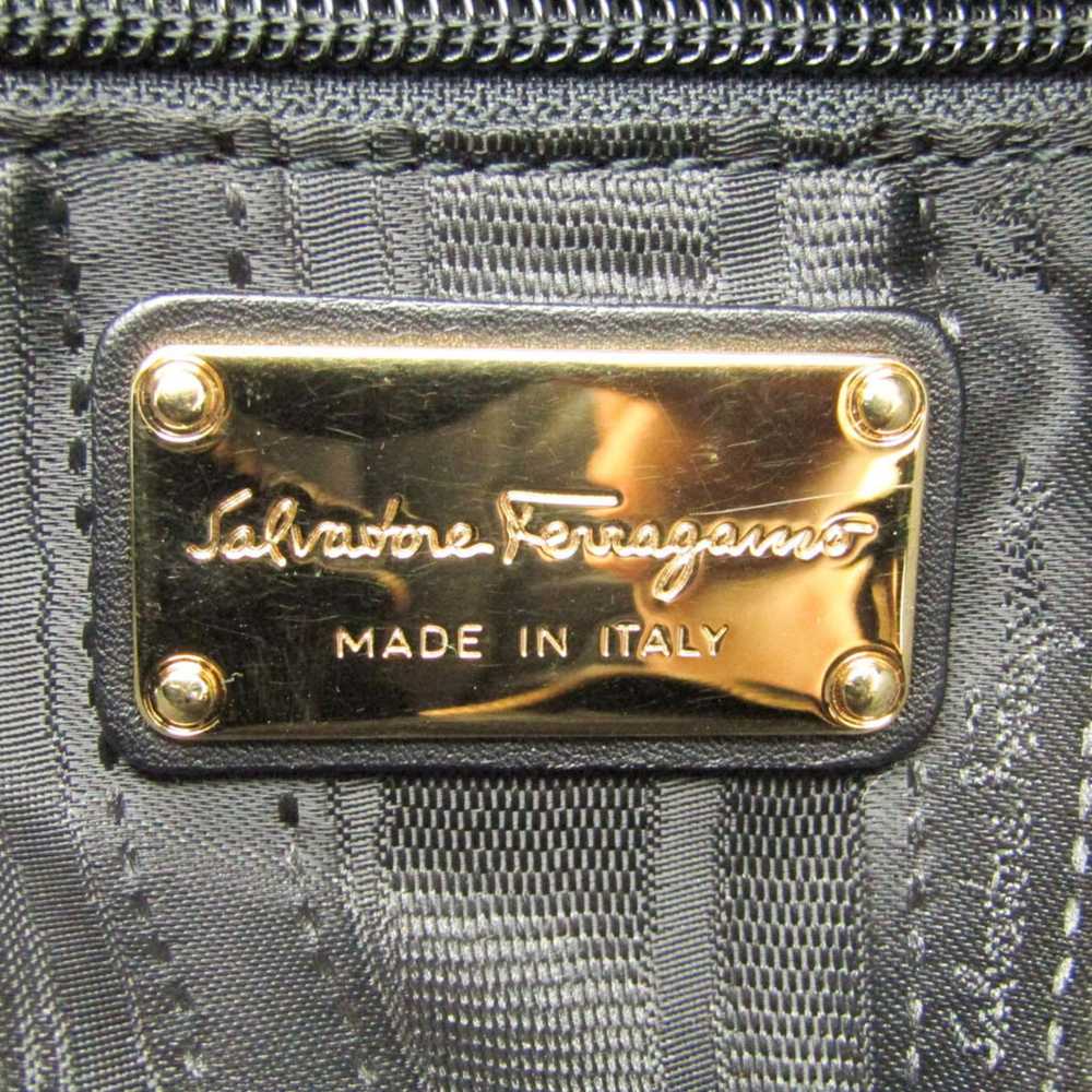 Salvatore Ferragamo Black Leather Handbag (Pre-Ow… - image 6