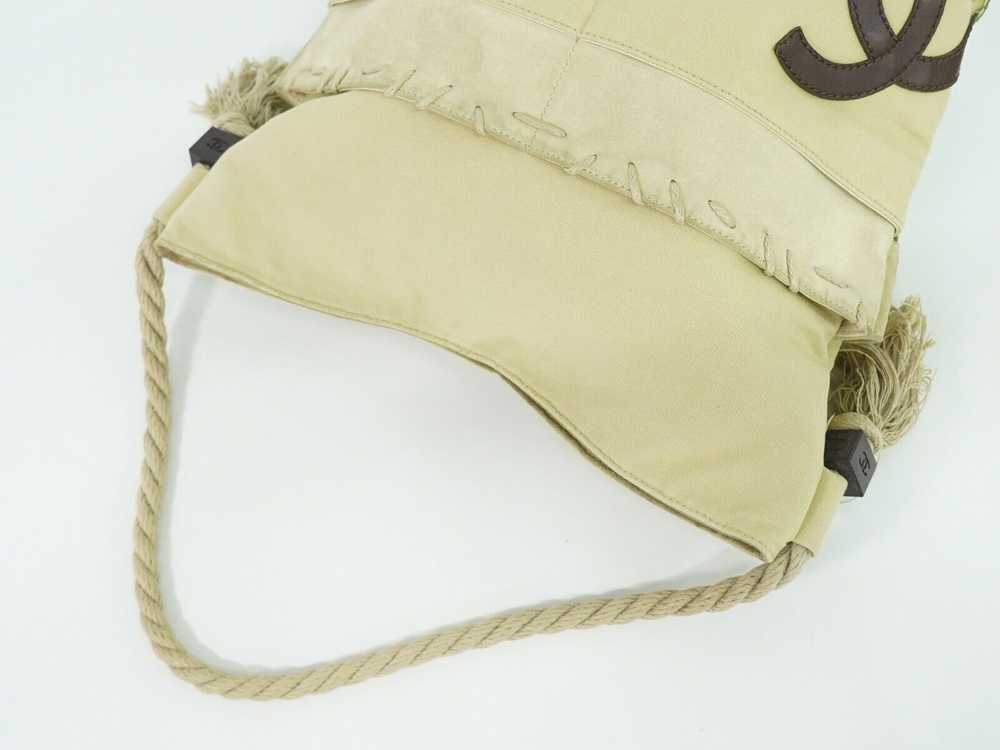 Chanel Beige Canvas Tote Bag (Pre-Owned) - image 4