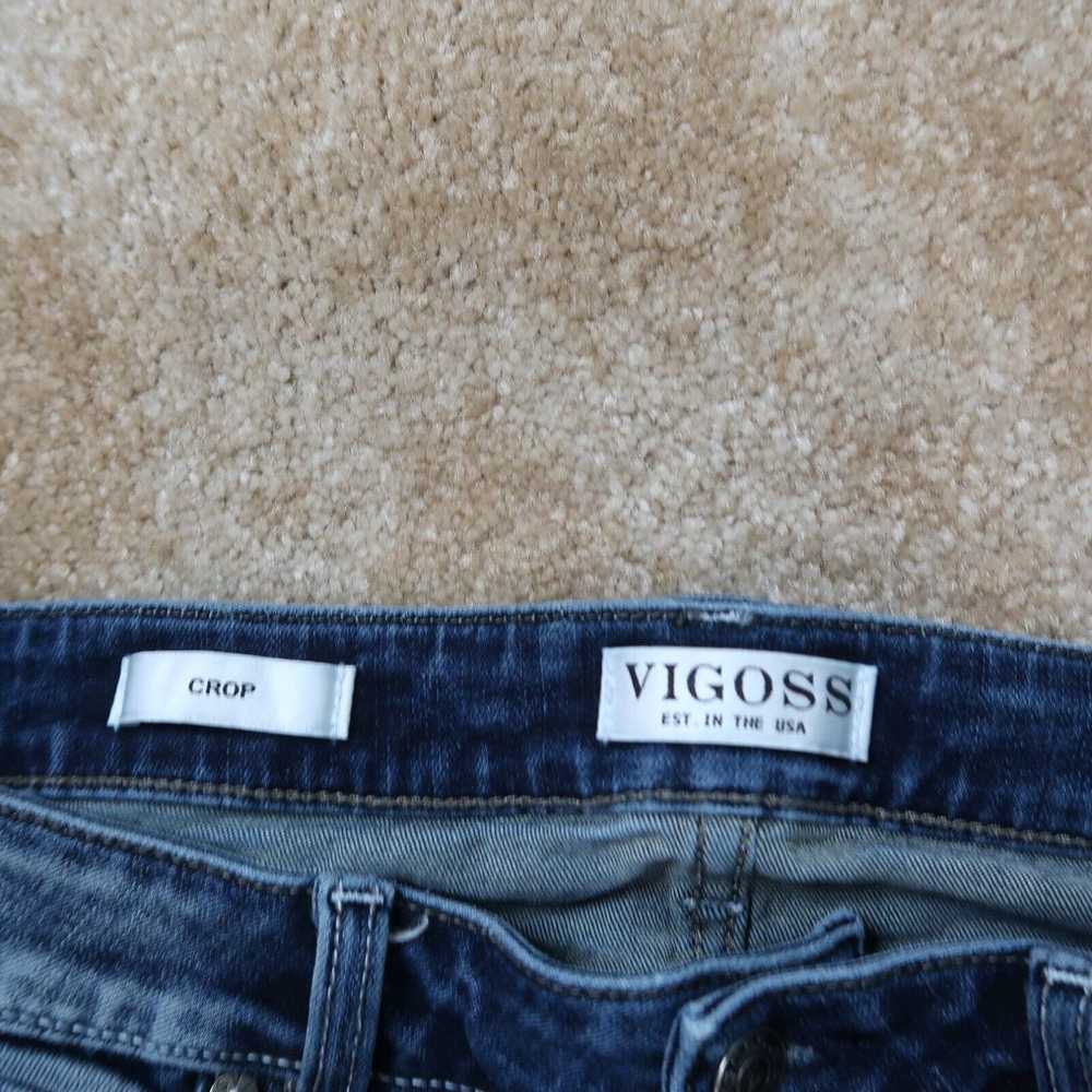 Vintage VIGOSS Crop Jeans Women's 4 Dark Wash Den… - image 3