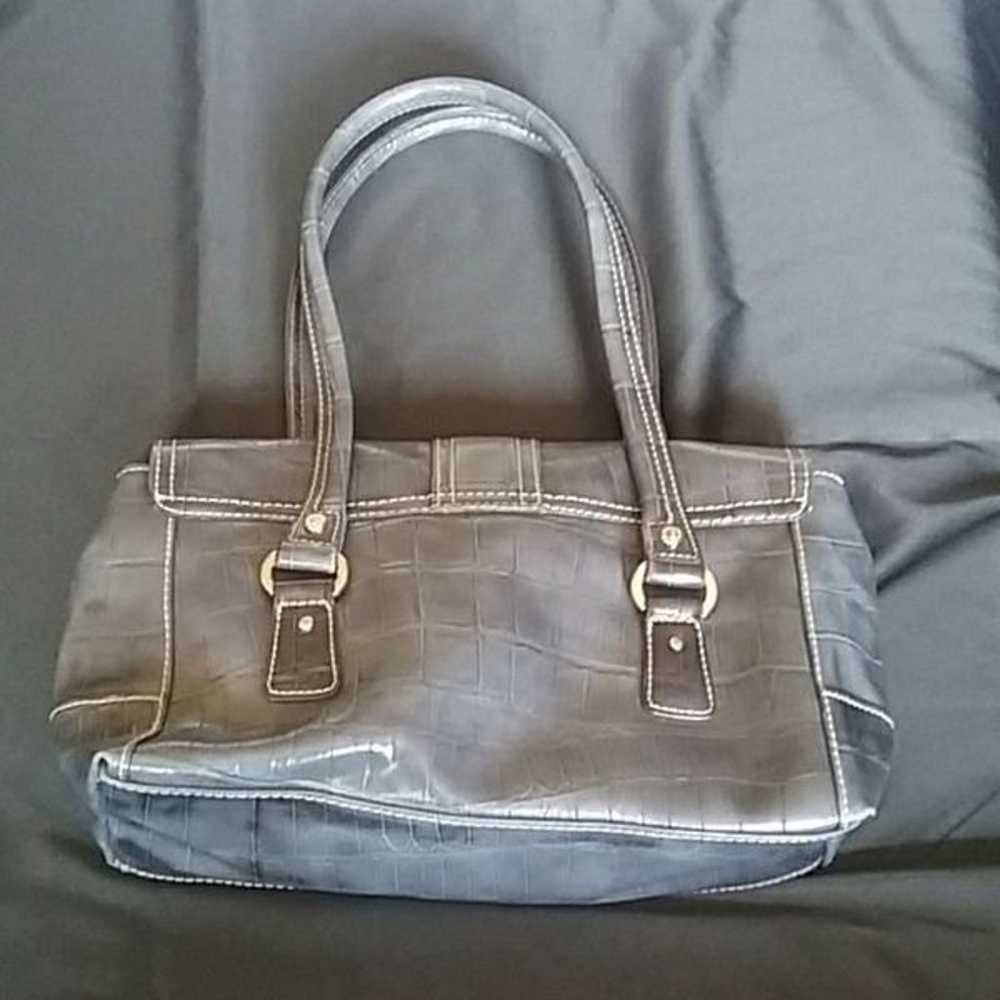 Liz Claiborne vintage bag grayish blue - image 2