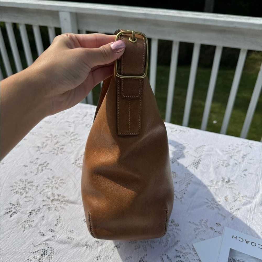 Coach Tan Leather Bucket Bag - image 5