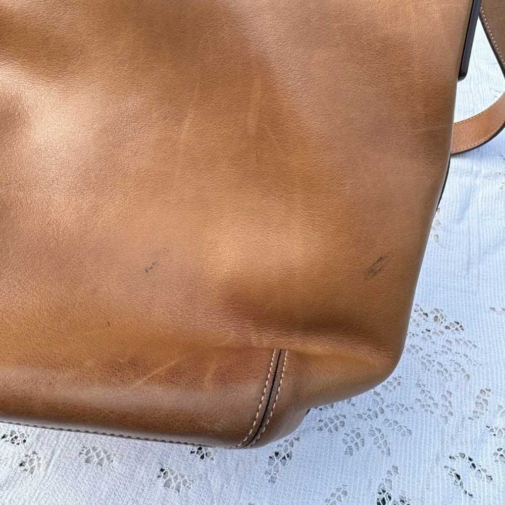 Coach Tan Leather Bucket Bag - image 9