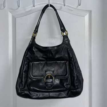 Coach Vintage Campbell Black Leather Shoulder