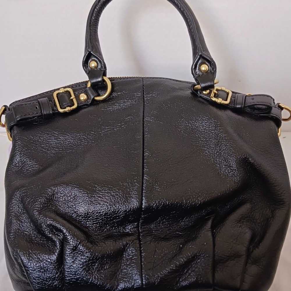 Beautiful Coach Madison Black Leather & Silver Ha… - image 2