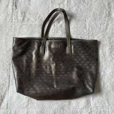 Gucci GG Imprime Joy Tote Canvas Shoulder Bag Pur… - image 1