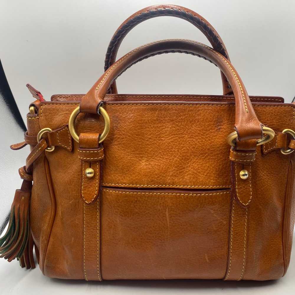 Dooney & Bourke Chestnut Brown Vachetta Leather F… - image 12