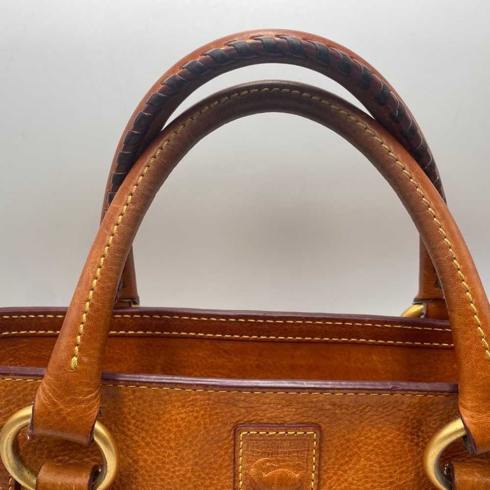 Dooney & Bourke Chestnut Brown Vachetta Leather F… - image 6