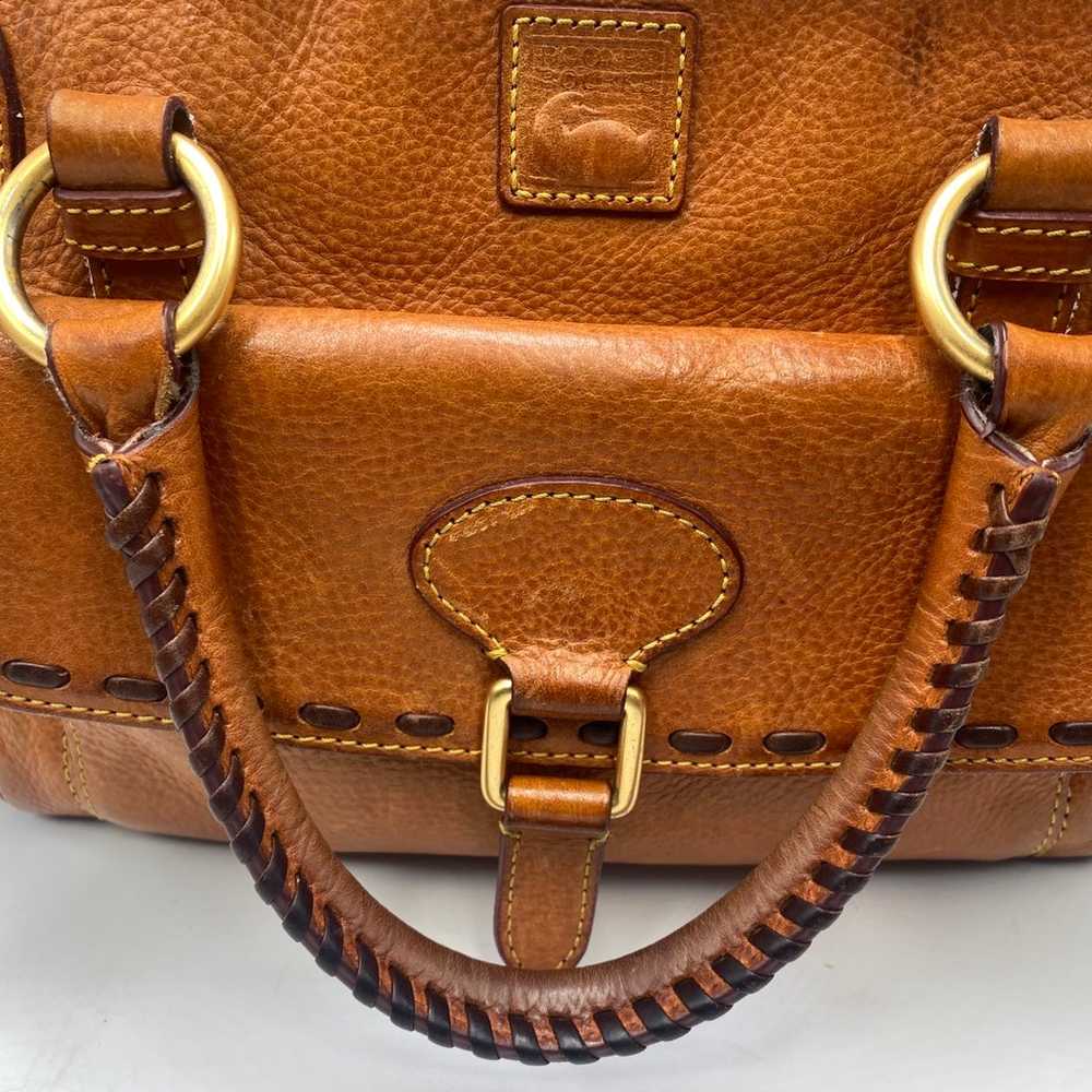 Dooney & Bourke Chestnut Brown Vachetta Leather F… - image 7