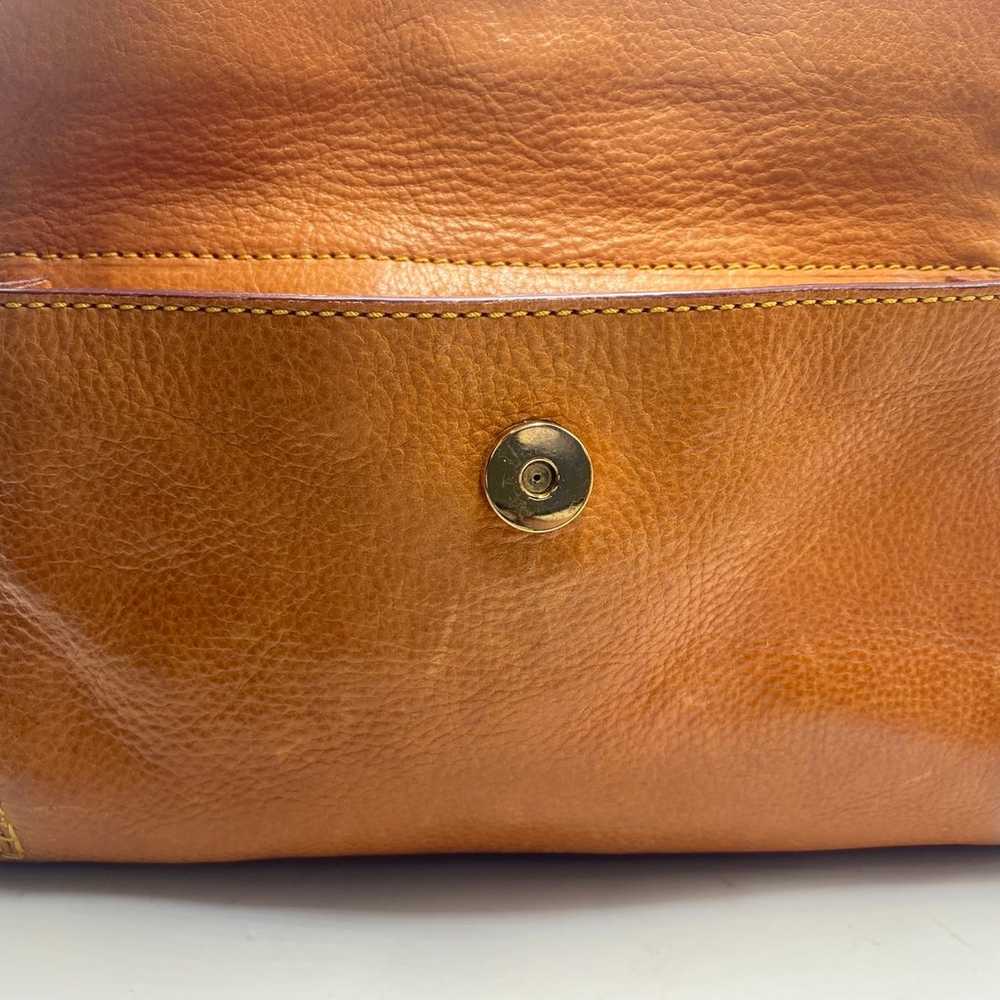 Dooney & Bourke Chestnut Brown Vachetta Leather F… - image 9