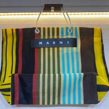 Marni Flower Cafe Stripe Bag