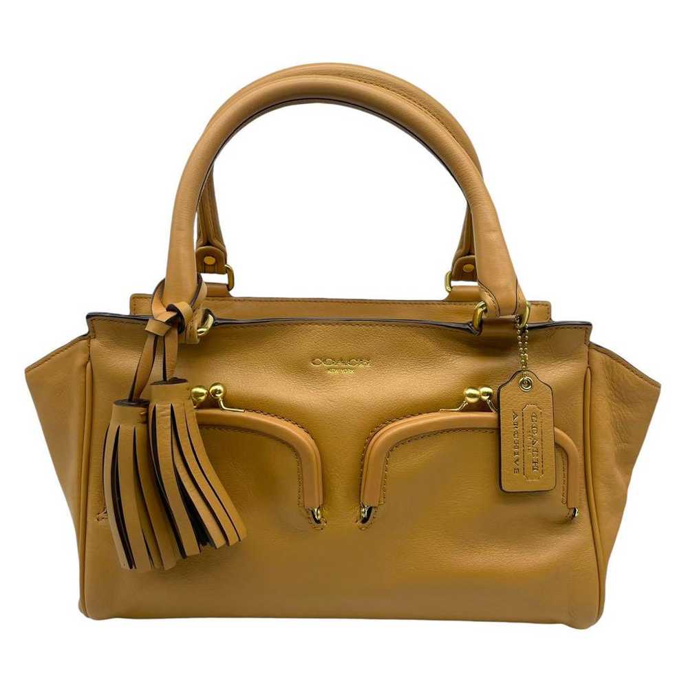 【Unused Class】Coach Handbag Clasp Fringe Leather … - image 3