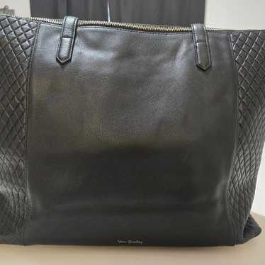 Vera Bradley Sycamore Black Leather Small Tote Bag