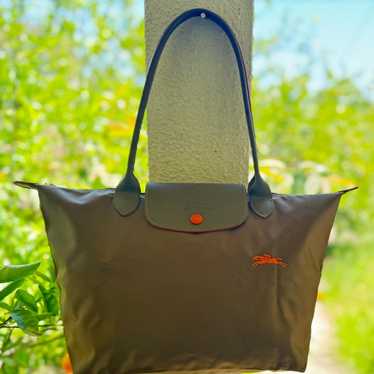 LONGCHAMP LE PLIAGE NYLON SHOULDER TOTE OLIVE GRE… - image 1