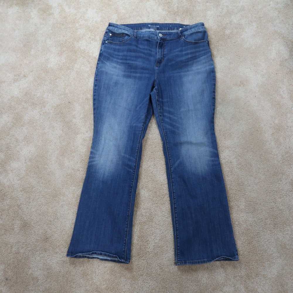 Vintage Chico's Bootcut Jeans Women's 16 Blue den… - image 1