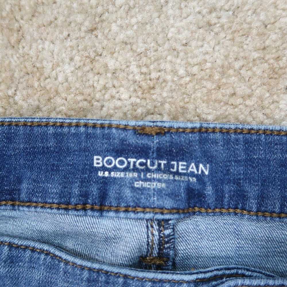 Vintage Chico's Bootcut Jeans Women's 16 Blue den… - image 3