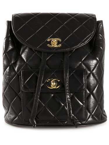 CHANEL Pre-Owned 'CC' quilted backpack - Black