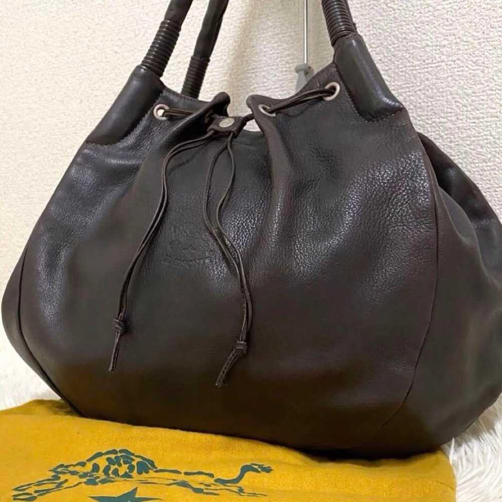 【Rare✨】IL BISONTE Drost Tote Bag Drawstring Shoul… - image 1