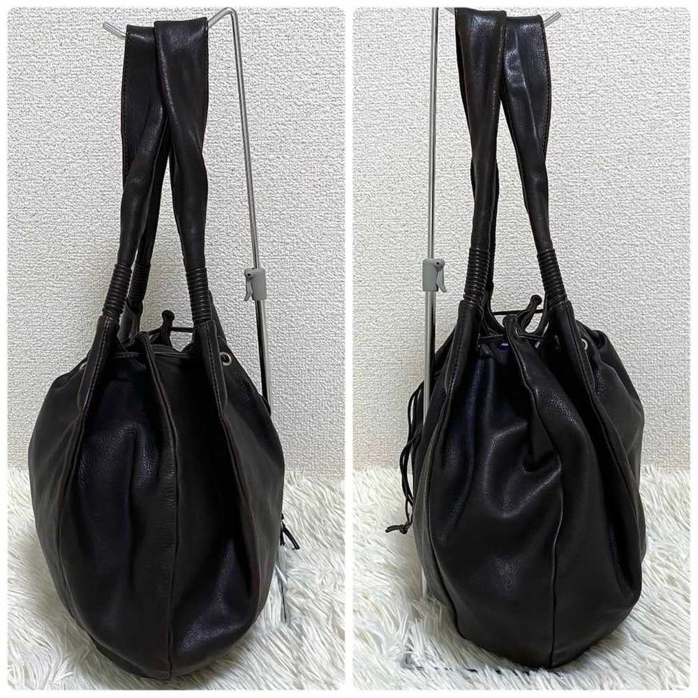 【Rare✨】IL BISONTE Drost Tote Bag Drawstring Shoul… - image 4