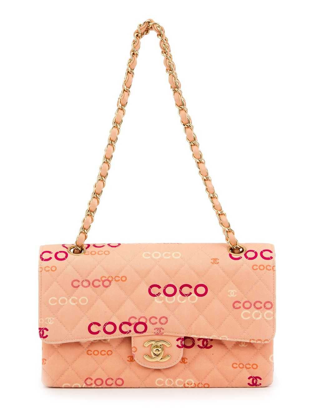 CHANEL Pre-Owned printed logo shoulder bag - Pink - image 1