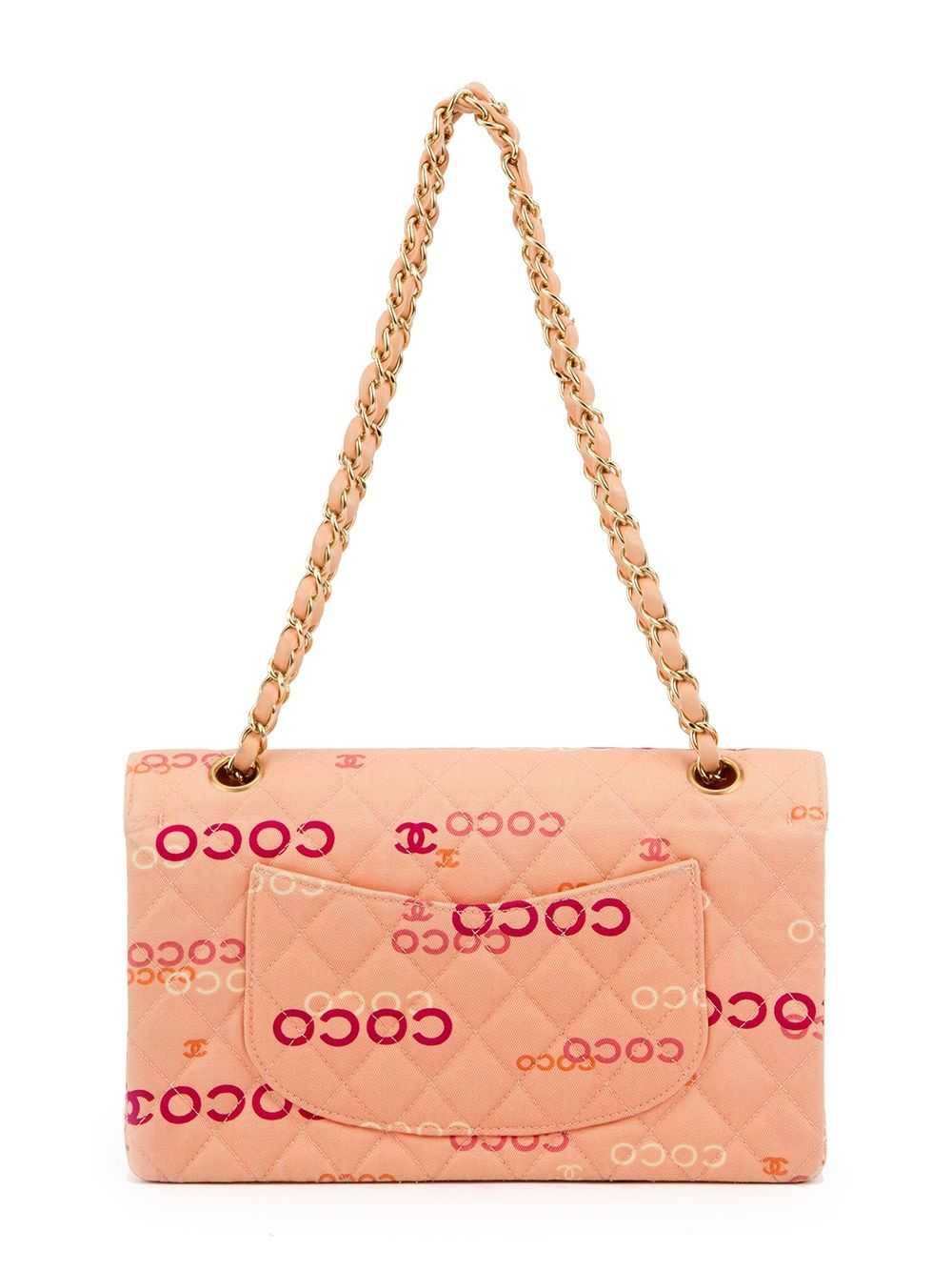 CHANEL Pre-Owned printed logo shoulder bag - Pink - image 3