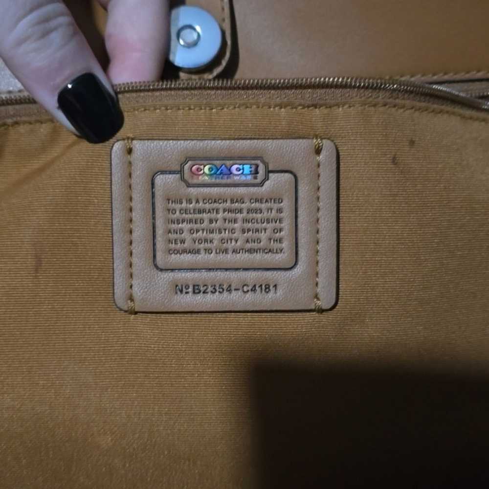 Coach pride tote bag - image 3