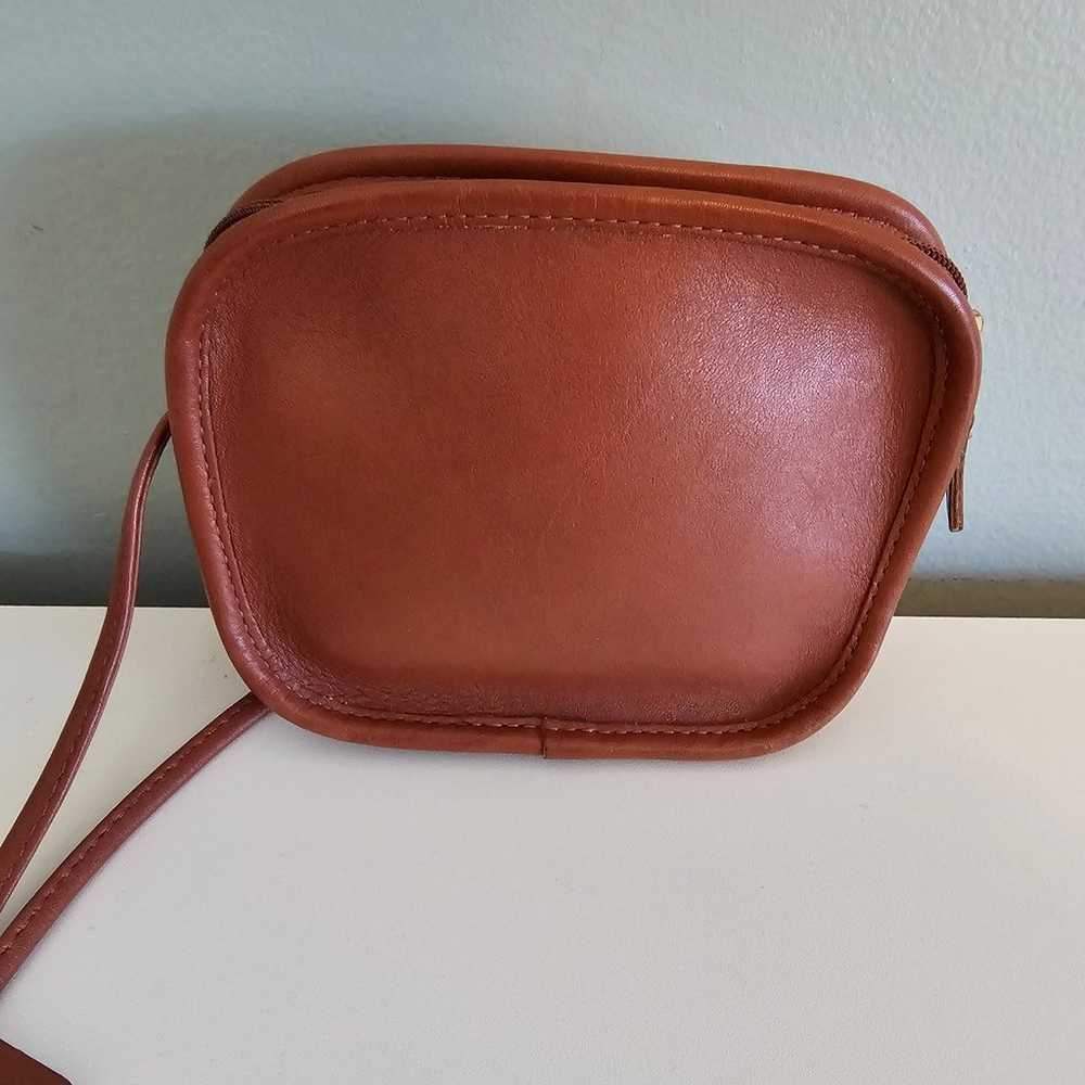 Vintage Coach Hadley British Tan Leather Mini Cro… - image 3