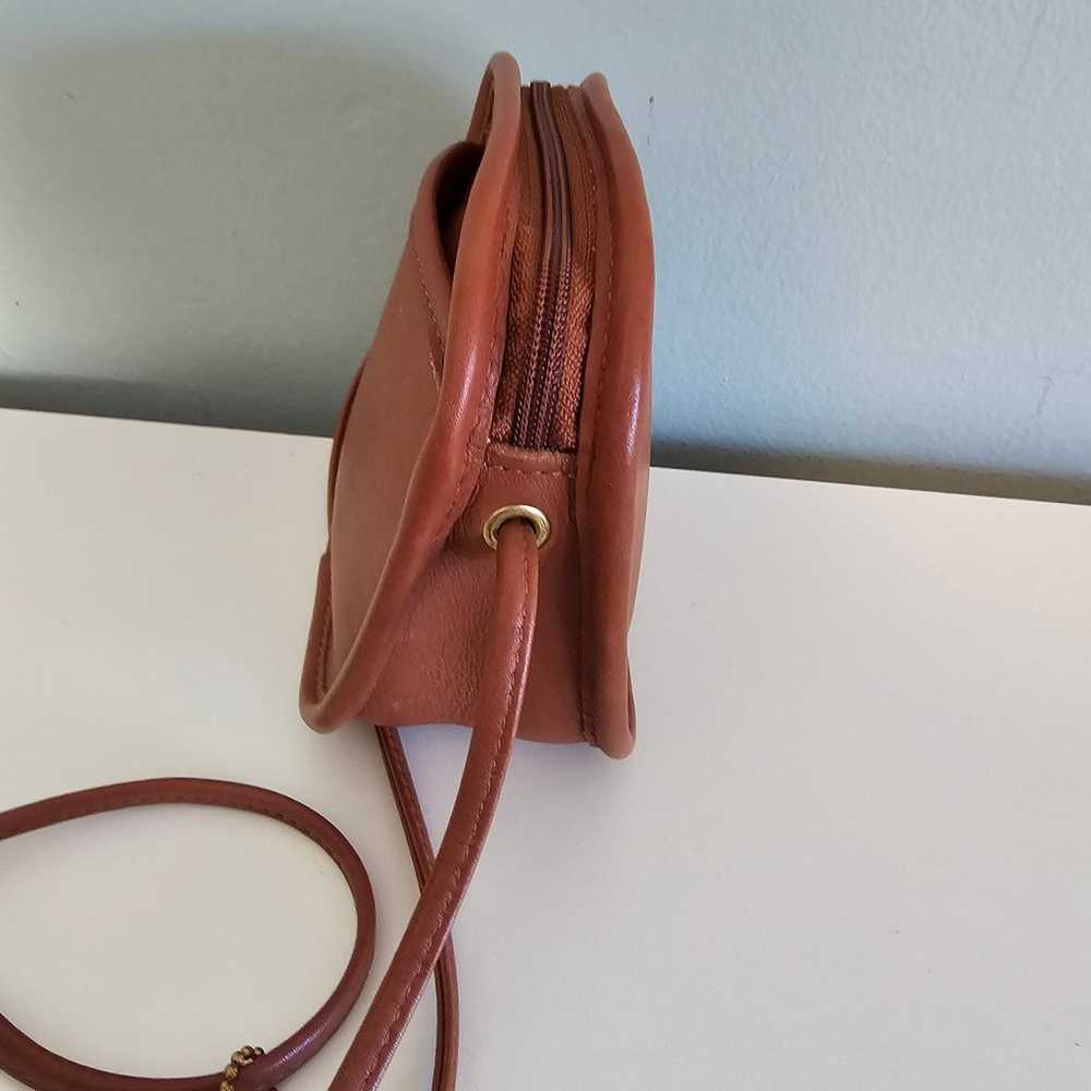 Vintage Coach Hadley British Tan Leather Mini Cro… - image 4