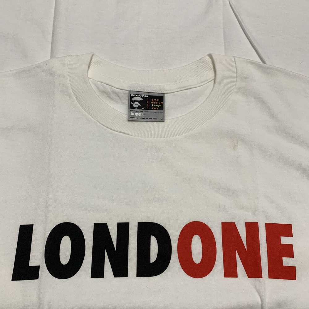 Bape Bape Large London White Tee A Bathing Ape On… - image 3