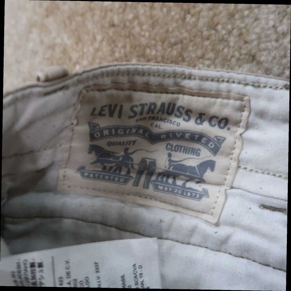 Levi's Mens Beige 30 Cargo Style Distressed Short… - image 6