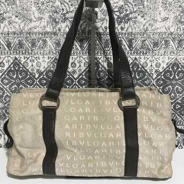 BVLGARI logo mania tote bag shoulder strap handbag