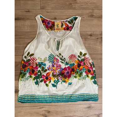 Johnny Was Johnny Was Floral Tank Womens Large 100