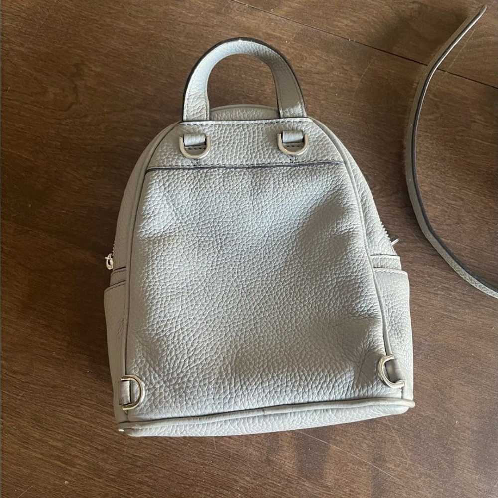 Michale kors gray leather mini backpack - image 4