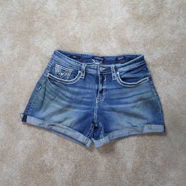 Vintage Vigoss shorts Womens 12x4.5 Dark Wash Blue