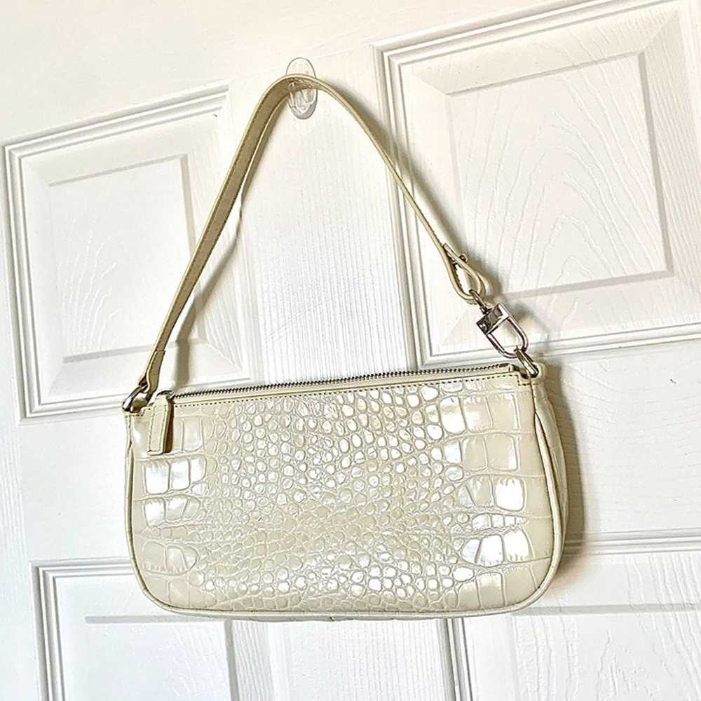 BY FAR Rachel Bag crocodile effect shoulder bag c… - image 2