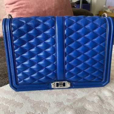 Rebecca Minkoff Jumbo Love quilted cobalt