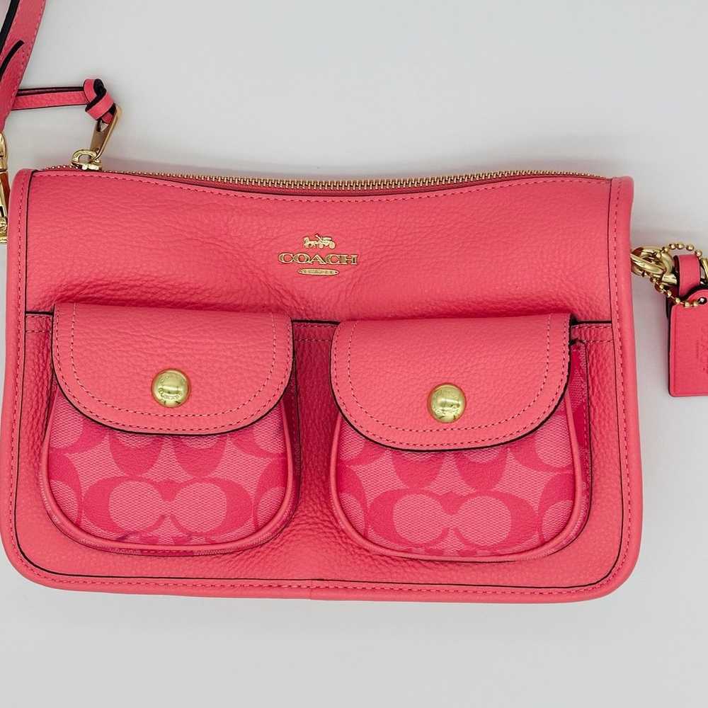 Coach Pennie Crossbody with Coin Case & Signature… - image 3