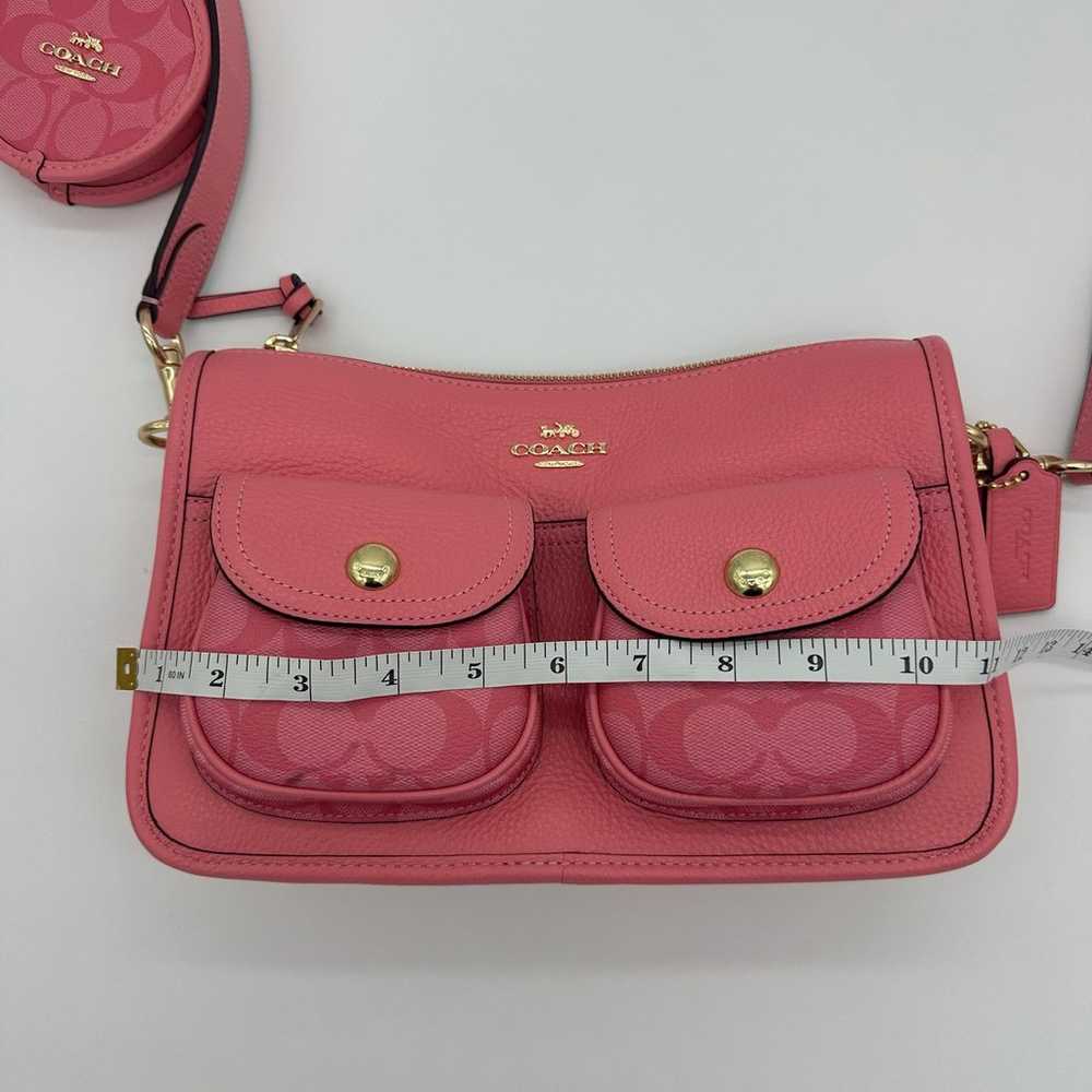 Coach Pennie Crossbody with Coin Case & Signature… - image 8