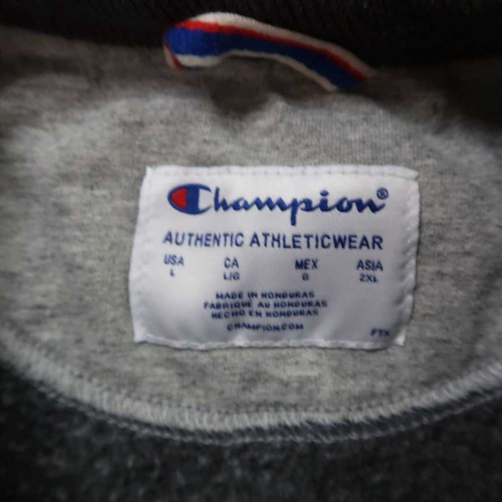 Champion Classic Large Mens Long Sleeve Gray Crew… - image 3