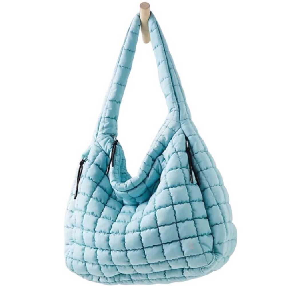 Free People FP Movement Quilted Carryall Bag Sky … - image 1