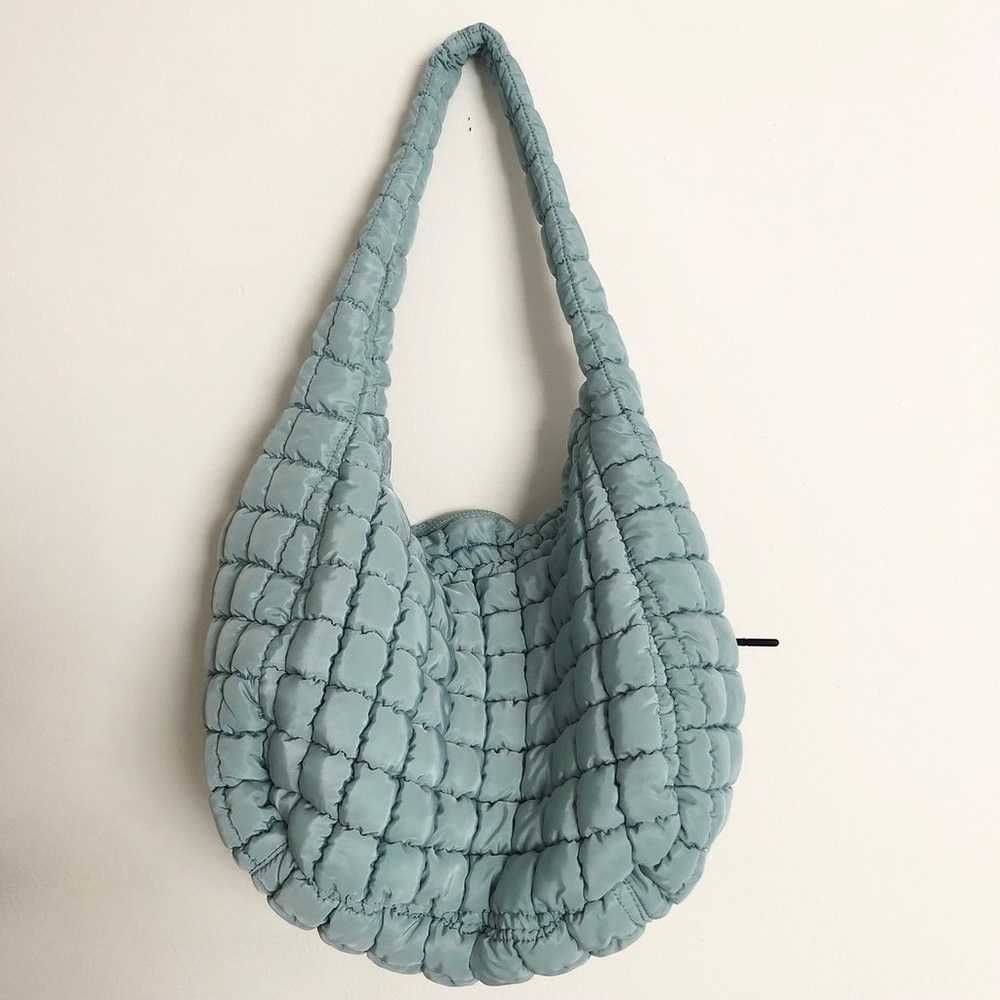 Free People FP Movement Quilted Carryall Bag Sky … - image 4