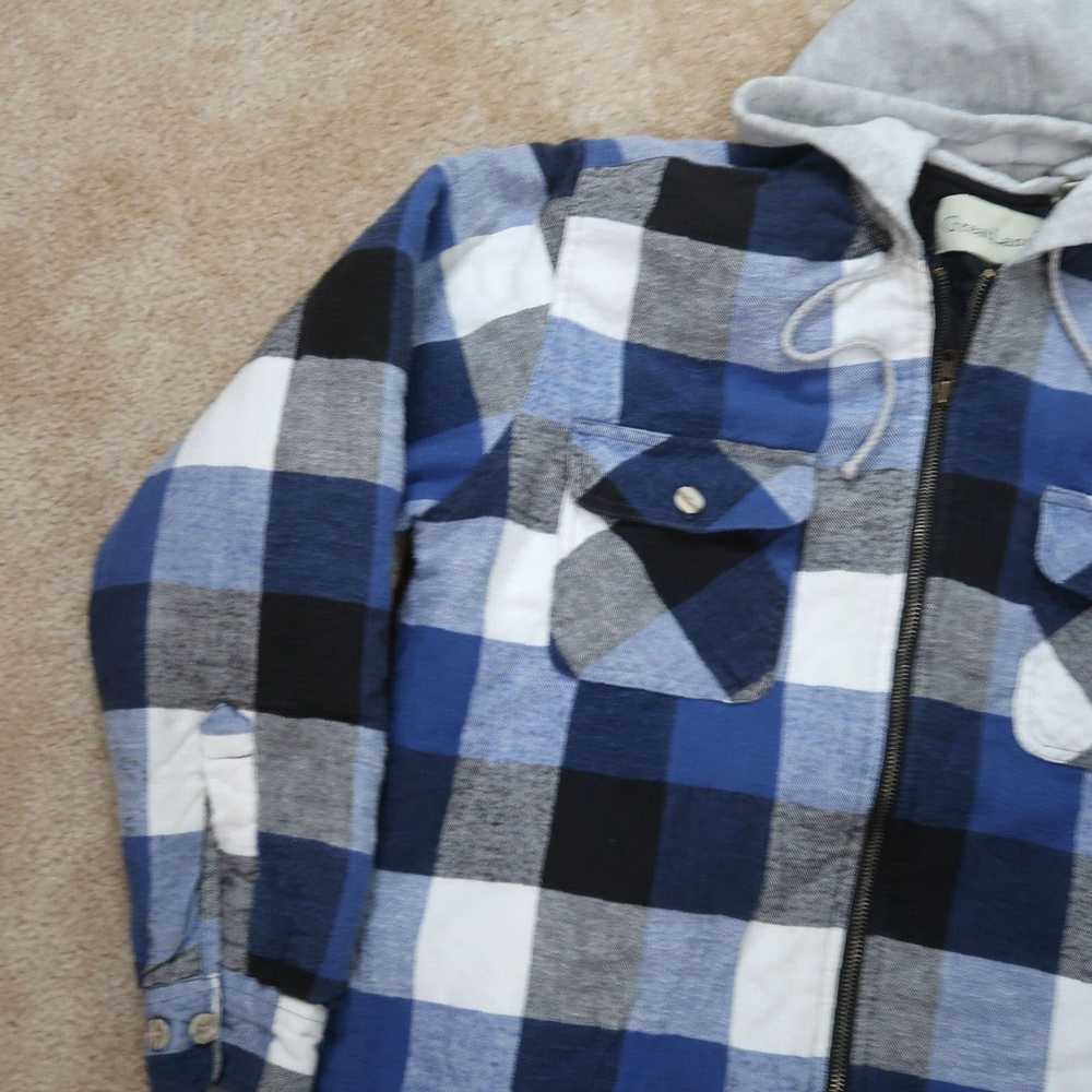 Vintage Hooded Medium Men's Plaid Greatland Flann… - image 2